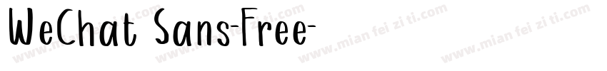 WeChat Sans-Free字体转换